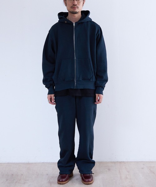 LES TIEN（レスティエン）の「LES TIEN CROPPED ZIP HOODIE (CF-1011)（パーカー・メンズ・ブラック/ネイビー/ヘザーグレー/ブラック系その他/ブラック系その他2・LARGE/MEDIUM）」の12枚目の写真