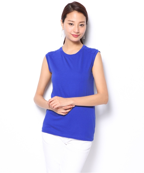 ESTNATION bis（エストネーションビス）の「ESTNATION bis カットソー（Tシャツ/カットソー・レディース・オフホワイト/ブラック/チャコールグレー/グリーン/ブルー/ピンク・38）」の6枚目の写真