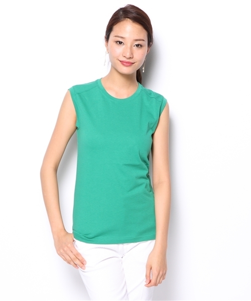 ESTNATION bis（エストネーションビス）の「ESTNATION bis カットソー（Tシャツ/カットソー・レディース・オフホワイト/ブラック/チャコールグレー/グリーン/ブルー/ピンク・38）」の5枚目の写真