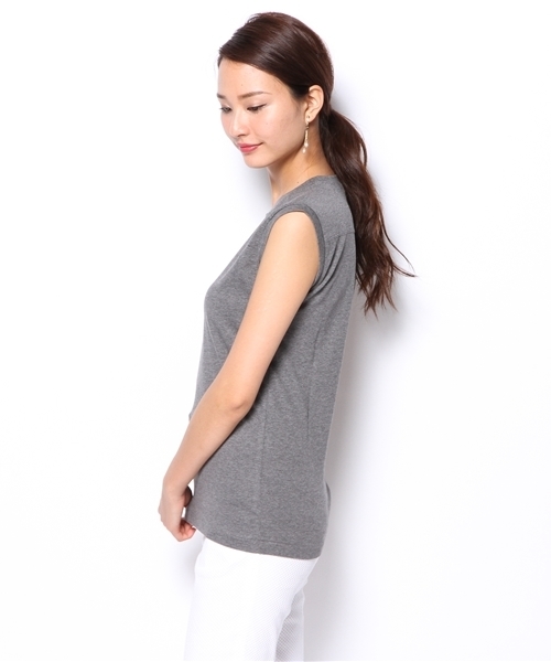 ESTNATION bis（エストネーションビス）の「ESTNATION bis カットソー（Tシャツ/カットソー・レディース・オフホワイト/ブラック/チャコールグレー/グリーン/ブルー/ピンク・38）」の11枚目の写真