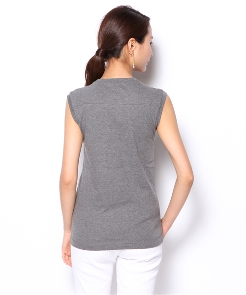 ESTNATION bis（エストネーションビス）の「ESTNATION bis カットソー（Tシャツ/カットソー・レディース・オフホワイト/ブラック/チャコールグレー/グリーン/ブルー/ピンク・38）」の12枚目の写真