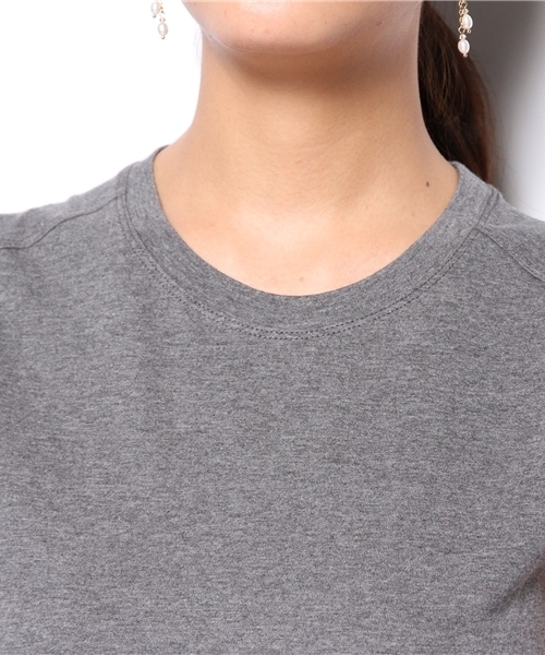 ESTNATION bis（エストネーションビス）の「ESTNATION bis カットソー（Tシャツ/カットソー・レディース・オフホワイト/ブラック/チャコールグレー/グリーン/ブルー/ピンク・38）」の7枚目の写真