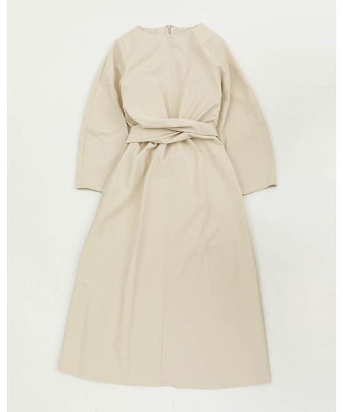 TODAYFUL（トゥデイフル）の「ウエストラップラウンドドレス（ワンピース・レディース・ベージュ/キナリ・36inch/38inch）」の10枚目の写真