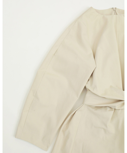 TODAYFUL（トゥデイフル）の「ウエストラップラウンドドレス（ワンピース・レディース・ベージュ/キナリ・36inch/38inch）」の11枚目の写真