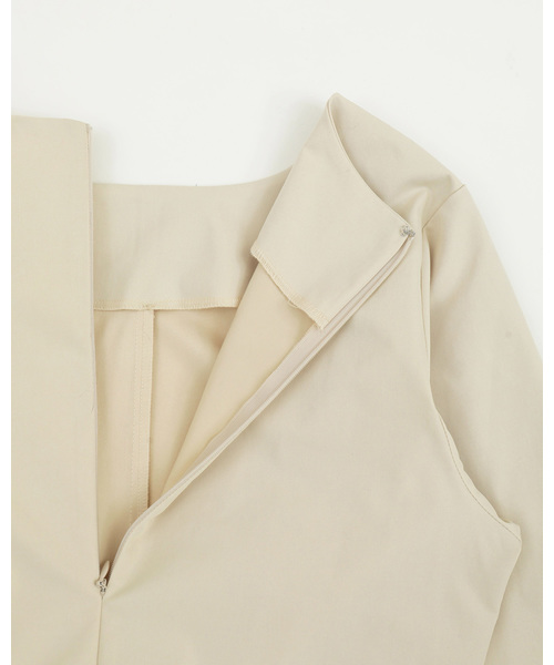 TODAYFUL（トゥデイフル）の「ウエストラップラウンドドレス（ワンピース・レディース・ベージュ/キナリ・36inch/38inch）」の12枚目の写真