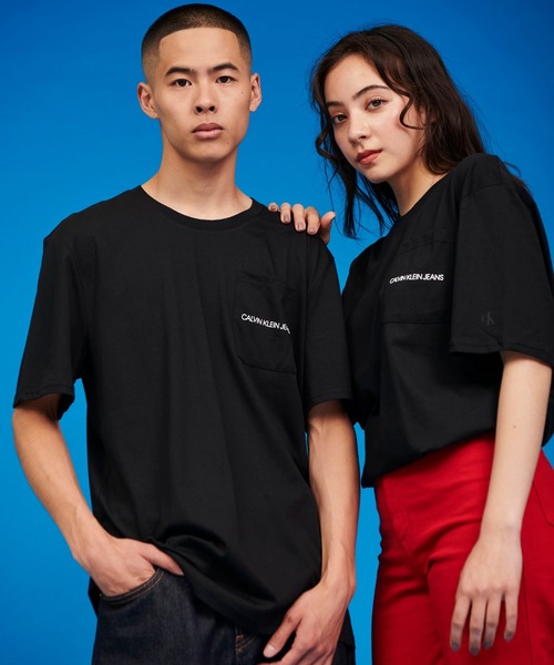 セール クルーネック ポケット Tシャツ Tシャツ カットソー Calvin Klein Jeans カルヴァンクラインジーンズ のファッション通販 Zozotown