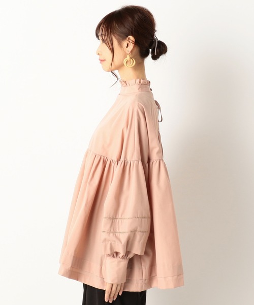 archives（アルシーヴ）の「ハイネックフレア2wayブラウス（シャツ/ブラウス・レディース・オフホワイト/ブラック/ピンク・MEDIUM）」の13枚目の写真