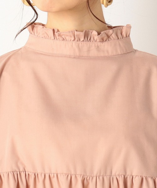 archives（アルシーヴ）の「ハイネックフレア2wayブラウス（シャツ/ブラウス・レディース・オフホワイト/ブラック/ピンク・MEDIUM）」の11枚目の写真