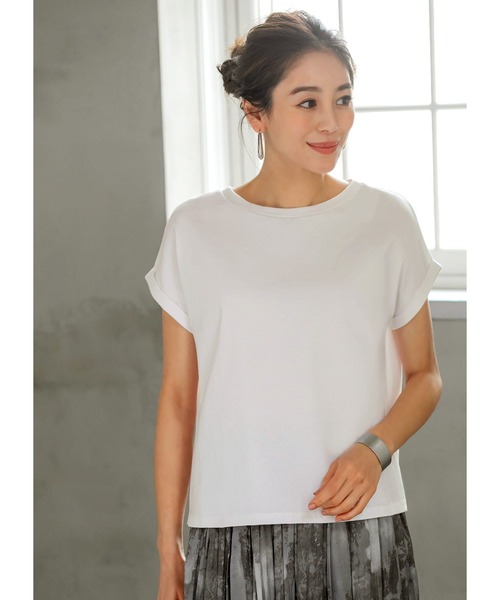 スタイルデリ STYLE DELI 【BLK001】スムースオーバーTシャツ （オフホワイト） スタイルデリ STYLE DELI 【BLK001】スムースオーバーTシャツ