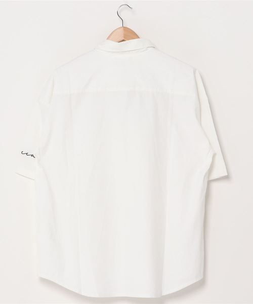 BUCCA 44（ブッカフォーティーフォー）の「【BUCCA 44】袖刺繍半袖オーバーシャツ（シャツ/ブラウス・メンズ・ホワイト/ブラック・XXX-LARGE/X-LARGE/LARGE/XX-LARGE/MEDIUM）」の3枚目の写真