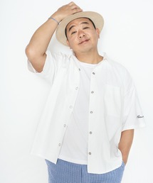 BUCCA 44 | 【BUCCA 44】袖刺繍半袖オーバーシャツ(シャツ/ブラウス)