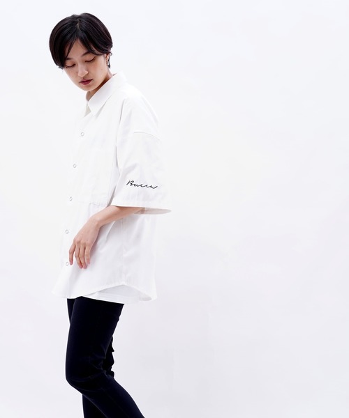 BUCCA 44（ブッカフォーティーフォー）の「【BUCCA 44】袖刺繍半袖オーバーシャツ（シャツ/ブラウス・メンズ・ホワイト/ブラック・XXX-LARGE/X-LARGE/LARGE/XX-LARGE/MEDIUM）」の9枚目の写真