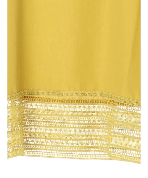 Green　Parks（グリーンパークス）の「レース切替プルオーバー＊★（シャツ/ブラウス・レディース・ブラック/オフホワイト/イエロー・FREE）」の18枚目の写真