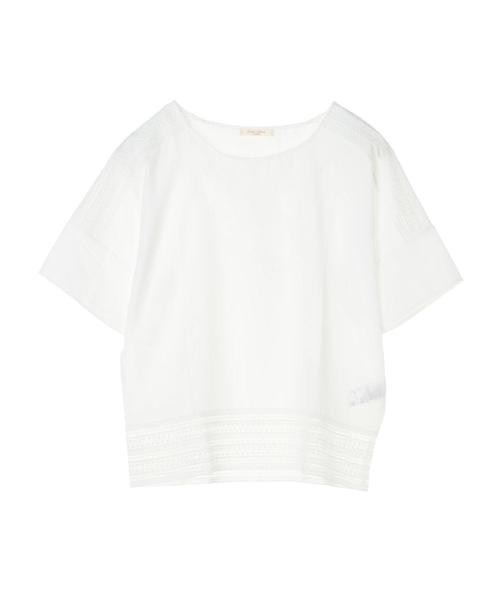 Green　Parks（グリーンパークス）の「レース切替プルオーバー＊★（シャツ/ブラウス・レディース・ブラック/オフホワイト/イエロー・FREE）」の17枚目の写真