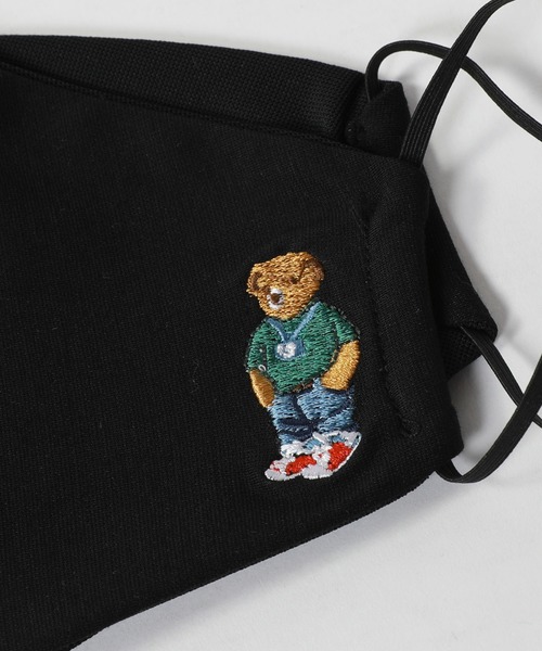 ASTRONOMY（アストロノミー）の「マルチパターン 刺繍入り 接触冷感 メッシュ ポンチ マスク(バラ、ベアー、英字ロゴ、星)（マスク・メンズ・ブラック系その他4/ブラック系その他2/ブラック系その他/ブラック系その他3/ブラック系その他5・FREE）」の14枚目の写真