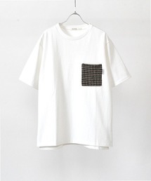 ハリスツイードポケットヘビー天竺ユーズド加工Tシャツ