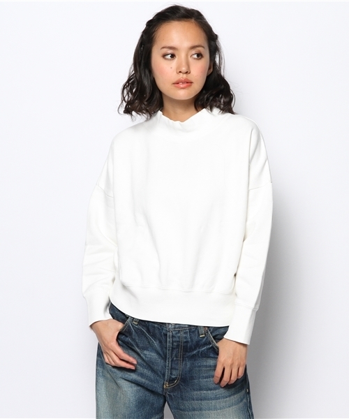 Ray BEAMS（レイビームス）の「Ray BEAMS / スウェット ハイネック プルオーバー（スウェット・レディース・オフホワイト/シルバー/ブラック・ONE SIZE）」の11枚目の写真