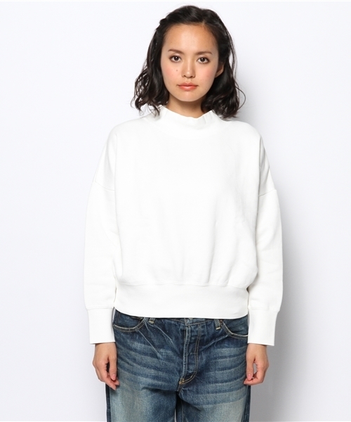 Ray BEAMS（レイビームス）の「Ray BEAMS / スウェット ハイネック プルオーバー（スウェット・レディース・オフホワイト/シルバー/ブラック・ONE SIZE）」の4枚目の写真