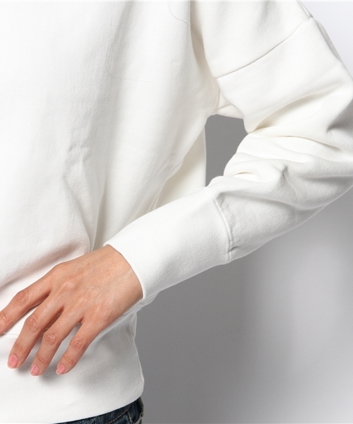 Ray BEAMS（レイビームス）の「Ray BEAMS / スウェット ハイネック プルオーバー（スウェット・レディース・オフホワイト/シルバー/ブラック・ONE SIZE）」の9枚目の写真