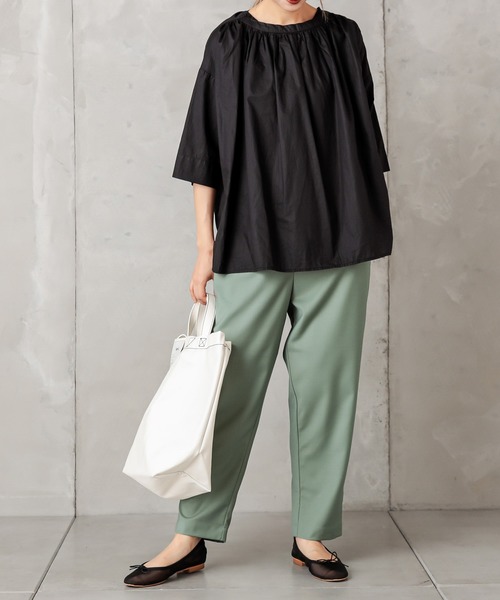 PUAL CE CIN（ピュアルセシン）の「【Du noir】ペーパー加工ブラウス（シャツ/ブラウス・レディース・ブラック/グレー/キャメル・FREE）」の19枚目の写真