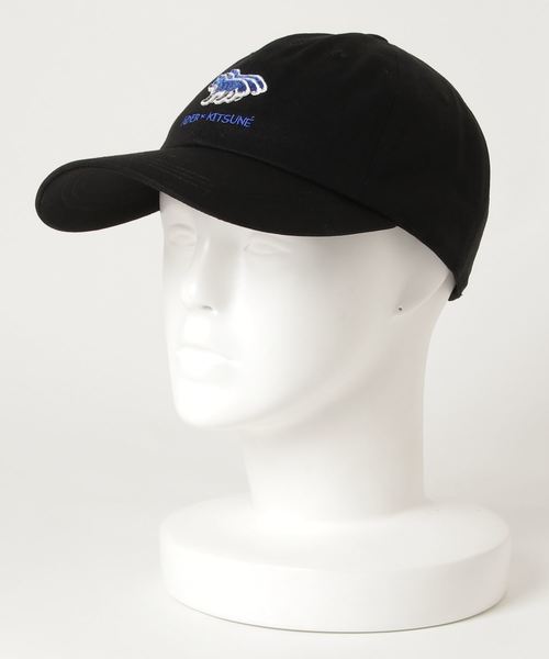 Maison Kitsune（メゾンキツネ）の「LAYER FOX CAP（キャップ・メンズ・ブラック・1/2）」の3枚目の写真