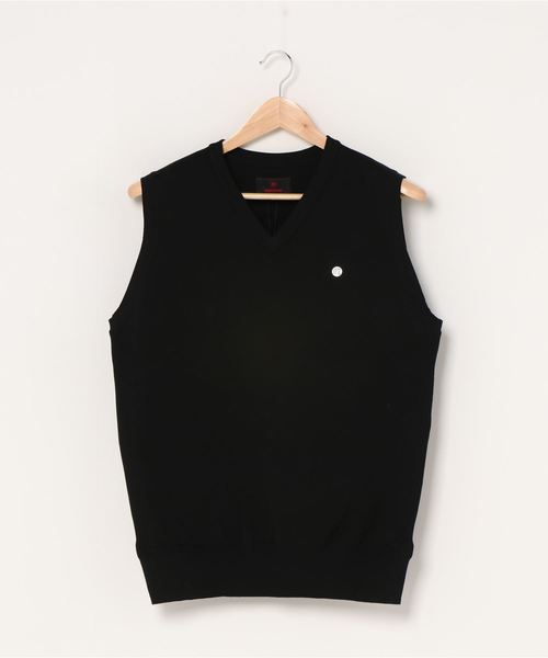 BRIEFING ブラック Vネック ベスト S