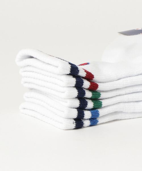 Champion（チャンピオン）の「【CHAMPION/チャンピオン】Ｗハーフレングスソックスライン３Ｐ　ＣＷＳＣＱ２０２　靴下　3足組（ソックス/靴下・レディース・ホワイト/ブラック・SMALL）」の3枚目の写真