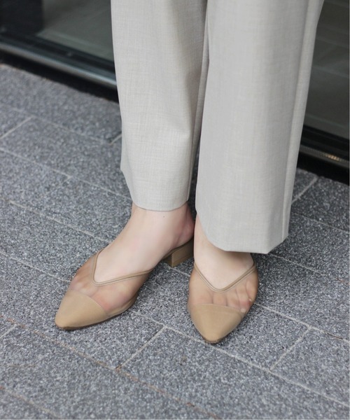 ルタロン　GRISEレザーFRINGEミュール　ベージュ ルタロン GRISEレザーFRINGEミュール ベージュ LE TALON