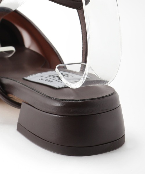 ルタロン　GRISEレザーFRINGEミュール　ベージュ ルタロン GRISEレザーFRINGEミュール ベージュ LE TALON