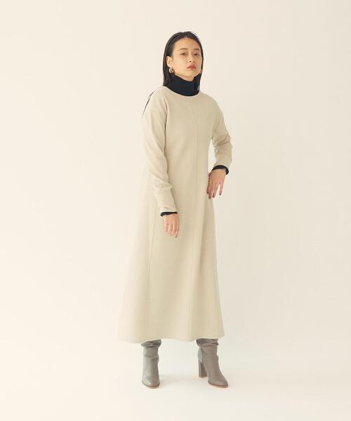 EMMEL REFINES(エメルリファインズ)の「【EMMEL REFINES】EM ROOM 前後2WAY ロングワンピース(ワンピース・レディース・ブラック/ベージュ・FREE)」の11枚目の写真
