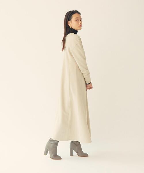 EMMEL REFINES(エメルリファインズ)の「【EMMEL REFINES】EM ROOM 前後2WAY ロングワンピース(ワンピース・レディース・ブラック/ベージュ・FREE)」の12枚目の写真