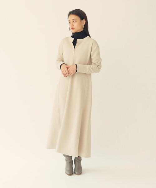 EMMEL REFINES(エメルリファインズ)の「【EMMEL REFINES】EM ROOM 前後2WAY ロングワンピース(ワンピース・レディース・ブラック/ベージュ・FREE)」の5枚目の写真