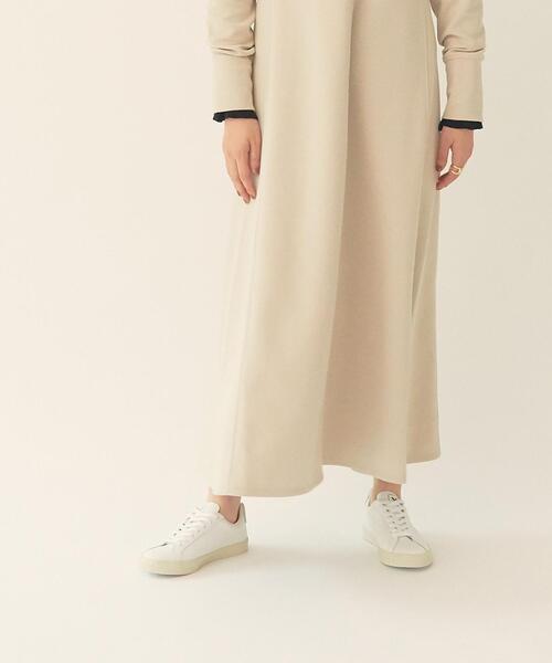 EMMEL REFINES(エメルリファインズ)の「【EMMEL REFINES】EM ROOM 前後2WAY ロングワンピース(ワンピース・レディース・ブラック/ベージュ・FREE)」の6枚目の写真