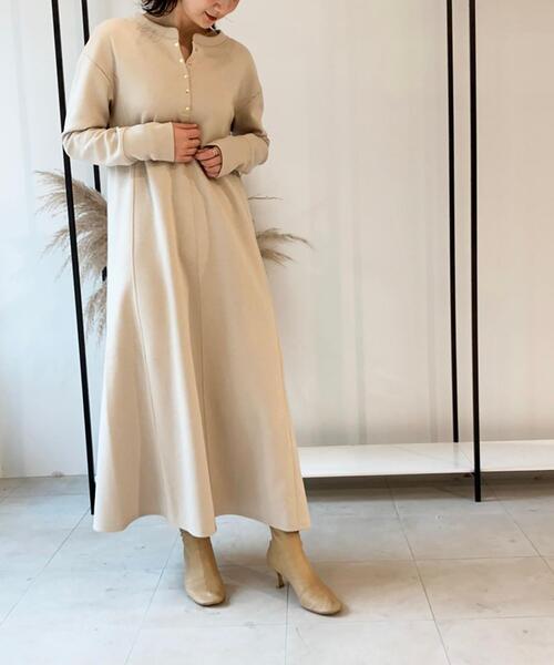 EMMEL REFINES(エメルリファインズ)の「【EMMEL REFINES】EM ROOM 前後2WAY ロングワンピース(ワンピース・レディース・ブラック/ベージュ・FREE)」の22枚目の写真