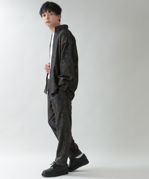 RAGEBLUE（レイジブルー）の「＜セットアップ着用可能＞裏起毛ダマスク柄イージーパンツ/924386（デニムパンツ・メンズ・ネイビー/ダークグレー・MEDIUM/LARGE）」の15枚目の写真