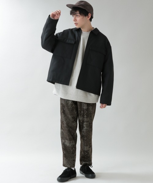 RAGEBLUE（レイジブルー）の「＜セットアップ着用可能＞裏起毛ダマスク柄イージーパンツ/924386（デニムパンツ・メンズ・ネイビー/ダークグレー・MEDIUM/LARGE）」の9枚目の写真