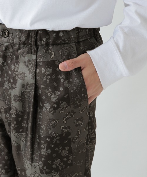 RAGEBLUE（レイジブルー）の「＜セットアップ着用可能＞裏起毛ダマスク柄イージーパンツ/924386（デニムパンツ・メンズ・ネイビー/ダークグレー・MEDIUM/LARGE）」の10枚目の写真