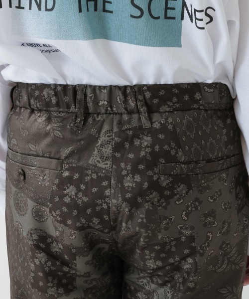 RAGEBLUE（レイジブルー）の「＜セットアップ着用可能＞裏起毛ダマスク柄イージーパンツ/924386（デニムパンツ・メンズ・ネイビー/ダークグレー・MEDIUM/LARGE）」の4枚目の写真