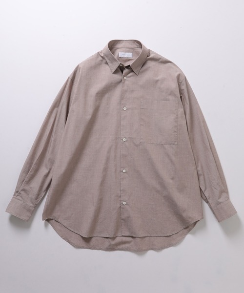 ADAM ET ROPE'（アダムエロペ）の「ビッグシルエット レギュラーカラーシャツ（シャツ/ブラウス・メンズ・ホワイト/グレー/サックスブルー/ブルー系その他/スモークピンク・M/L）」の5枚目の写真