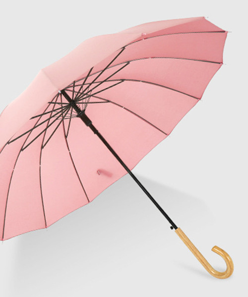 C U L ウッドハンドル 無地ジャンプ傘 Cula143 長傘 C U L シーユーエル のファッション通販 Zozotown