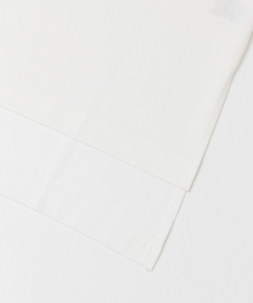 KBF+(ケービーエフプラス)の「KBF+ 袖スリットプルオーバー(Tシャツ/カットソー・レディース・チャコールグレー/オフホワイト/ライトカーキ・ONE)」の12枚目の写真