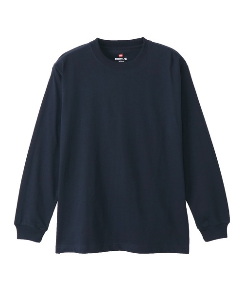 HANES(ヘインズ)の「【Hanes/ヘインズ】メンズ 【2枚組】ビーフィーロングスリーブTシャツ(Tシャツ/カットソー・メンズ・ブラック/ヘザーグレー/ホワイト/ネイビー/ダークグレー・MEDIUM/X-SMALL/LARGE/X-LARGE/SMALL)」の5枚目の写真