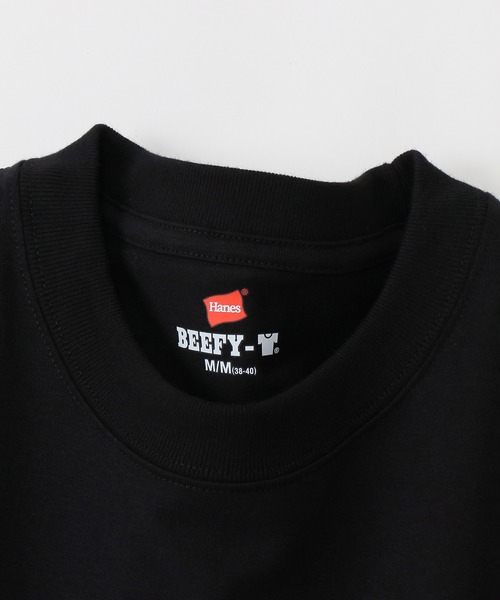 HANES(ヘインズ)の「【Hanes/ヘインズ】メンズ 【2枚組】ビーフィーロングスリーブTシャツ(Tシャツ/カットソー・メンズ・ブラック/ヘザーグレー/ホワイト/ネイビー/ダークグレー・MEDIUM/X-SMALL/LARGE/X-LARGE/SMALL)」の11枚目の写真