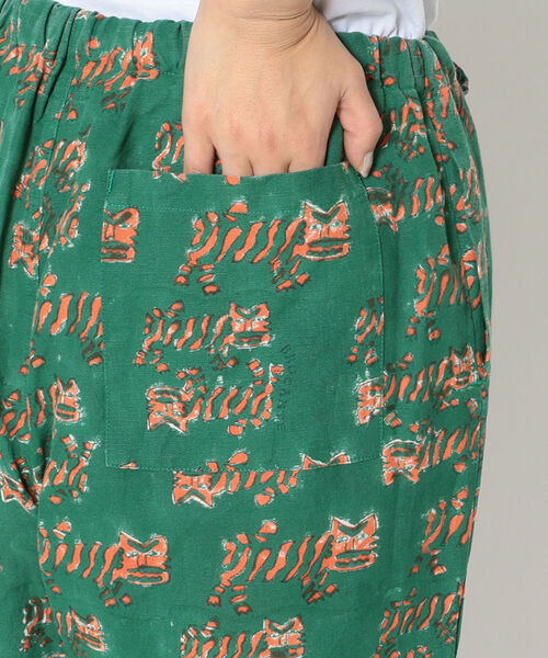 TIGRE BROCANTE（ティグルブロカンテ）の「TIGRE BROCANTE/ティグルブロカンテ　ティグルブロックプリントタゴサクパンツ（その他パンツ・レディース・グリーン・SMALL）」の6枚目の写真