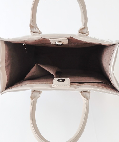 COLONY 2139（コロニートゥーワンスリーナイン）の「PVCクリアトートバッグ(スムース)（ショルダーバッグ・レディース・ブラック/モカ・FREE）」の6枚目の写真