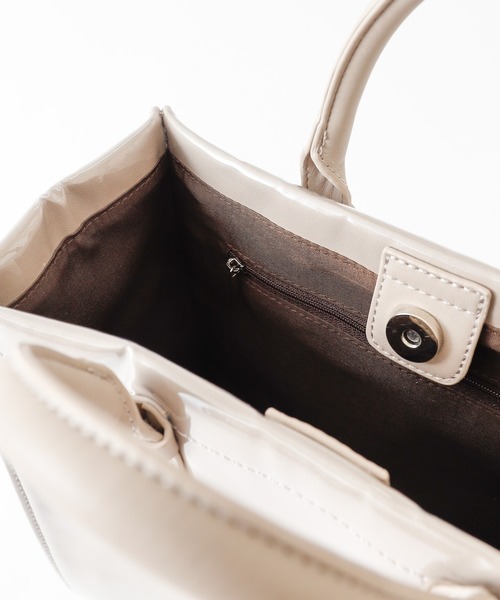 COLONY 2139（コロニートゥーワンスリーナイン）の「PVCクリアトートバッグ(スムース)（ショルダーバッグ・レディース・ブラック/モカ・FREE）」の10枚目の写真