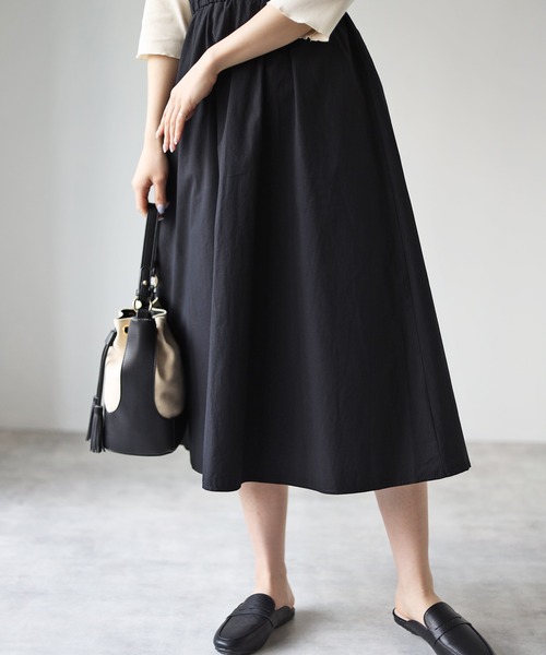 4youstory(フォーユーストーリー)の「ジャンパースカート(ジャンパースカート・レディース・ブラック/ベージュ・FREE)」の6枚目の写真