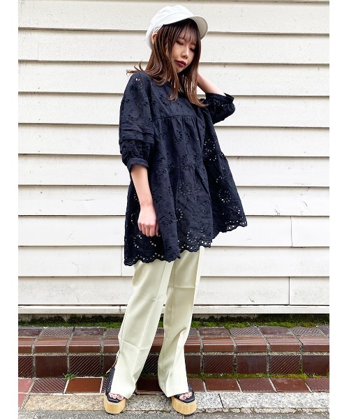 one way（ワンウェイ）の「【oneway】コットンレースティアード