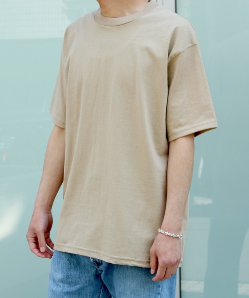 PRO CLUB （プロクラブ）の「【PRO CLUB】5.8oz コンフォートTシャツ スタンタードシルエット T0102（Tシャツ/カットソー・メンズ・ホワイト/ベージュ/ブラック/ネイビー/グレー/モカ/グリーン・L/XL/M）」の10枚目の写真