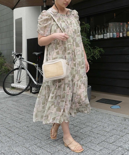 ワンピースギャザースリーブワンピース ワンピース Corners コーナーズ のファッション